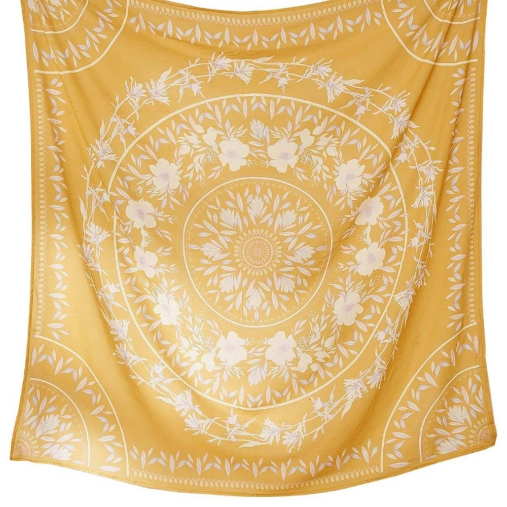 Sunflower Yellow Floral Festival Mandala Tapestry Wall Dorm Boho Cute Decor/Art - Picture 3 of 9